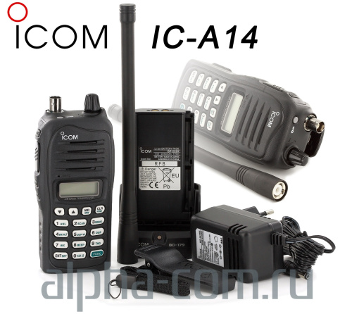 Радиостанция Icom IC-A14 Avia - интернет-магазин оборудования для радиосвязи Альфа-Ком город 